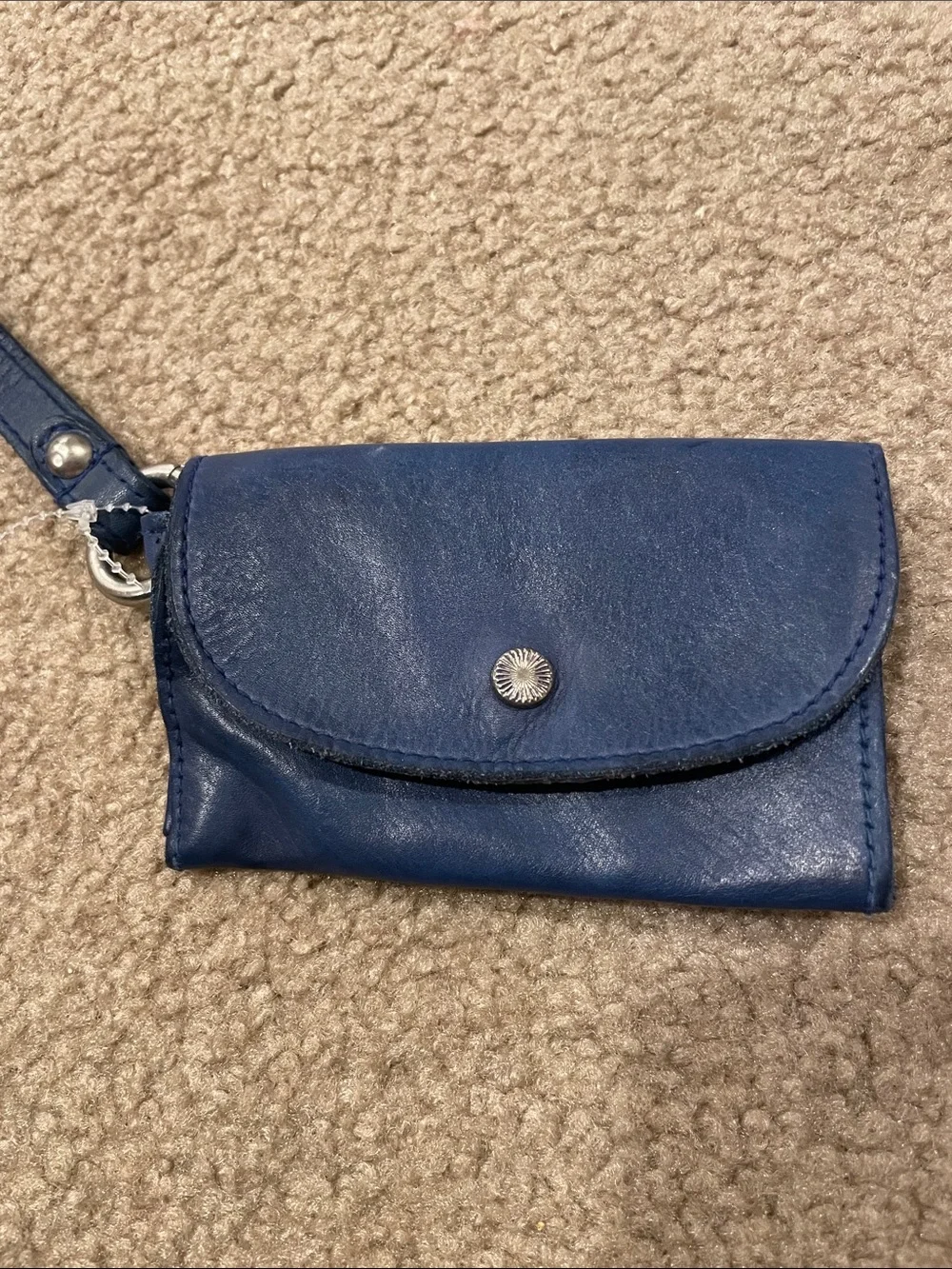 NWT free people coin purse, blue